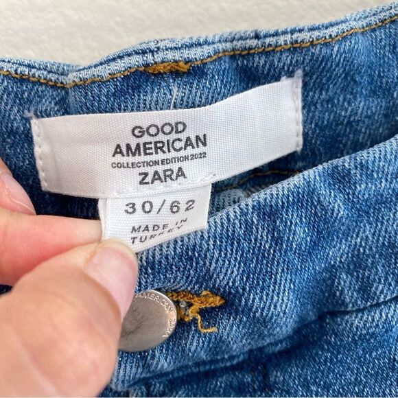Good American Ripped High Rise Skinny Denim Zara 2022 collection Plus Sized - Picture 6 of 12